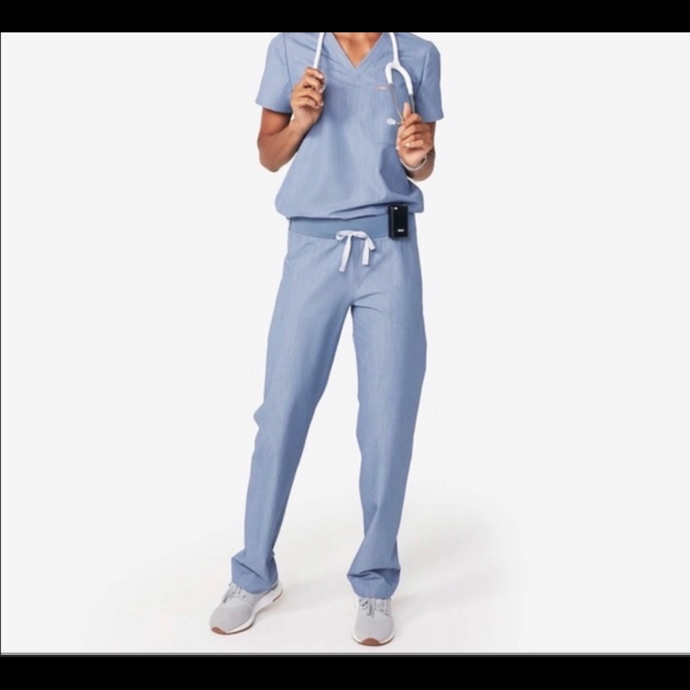 Figs Technical Collection Scrub Pant Heather Indigo